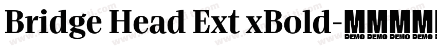 Bridge Head Ext xBold字体转换